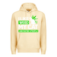 Pina Colada Cat Weed I Like My Cat Gift Premium Hoodie - Bettercallsaul