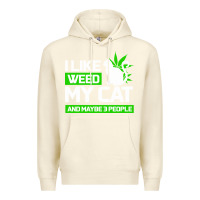 Sandshell Cat Weed I Like My Cat Gift Premium Hoodie - Bettercallsaul