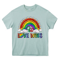 Arona love wins with daisy and heart Heavy Core Tee - texasbilliewilder