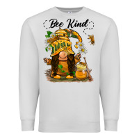 Dove Grey bee kind gnome Premium Sweatshirt - BarkalooDesign