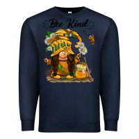 Navy bee kind gnome Premium Sweatshirt - BarkalooDesign