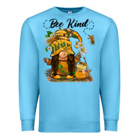 Ocean Blue bee kind gnome Premium Sweatshirt - BarkalooDesign