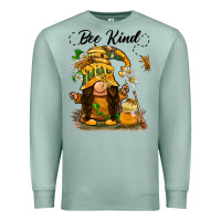 Seafoam bee kind gnome Premium Sweatshirt - BarkalooDesign