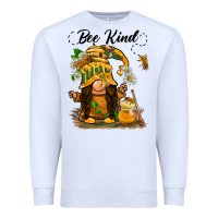 White bee kind gnome Premium Sweatshirt - BarkalooDesign