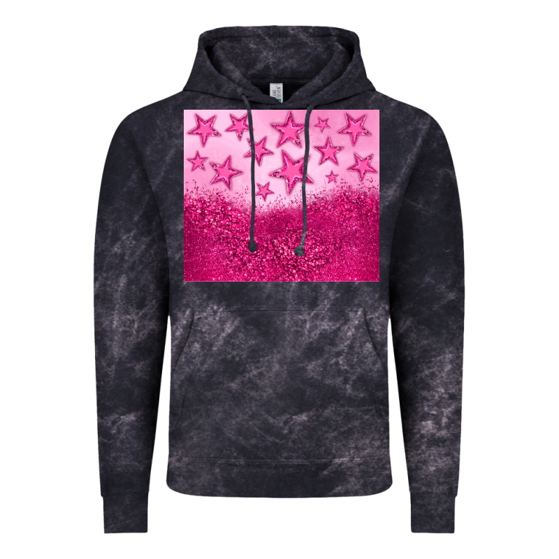 Pink Glitter Star Vintage Hoodie by JahusDesignShop | Teevron