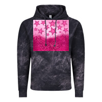 Cloud Black pink glitter star Vintage Hoodie - JahusDesignShop