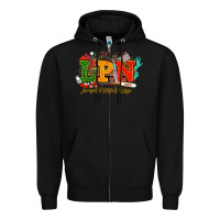 Black lpn licensed practical nurse juneteenth Zipper Hoodie - NancyCooperArtShop