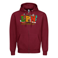 Burgundy lpn licensed practical nurse juneteenth Zipper Hoodie - NancyCooperArtShop