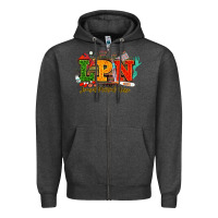 Charcoal Heather lpn licensed practical nurse juneteenth Zipper Hoodie - NancyCooperArtShop