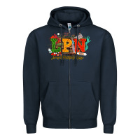 Navy lpn licensed practical nurse juneteenth Zipper Hoodie - NancyCooperArtShop