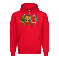 Red lpn licensed practical nurse juneteenth Zipper Hoodie - NancyCooperArtShop