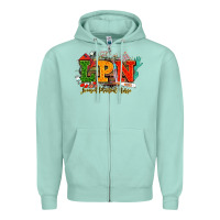 Seafoam lpn licensed practical nurse juneteenth Zipper Hoodie - NancyCooperArtShop