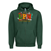 Sports Green lpn licensed practical nurse juneteenth Zipper Hoodie - NancyCooperArtShop