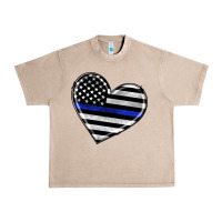 French Oak american thin blue line flag Urban Heavy Tee - Artiststas