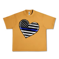 Peanut Butter american thin blue line flag Urban Heavy Tee - Artiststas
