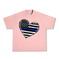 Salmon american thin blue line flag Urban Heavy Tee - Artiststas