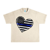 Sandshell american thin blue line flag Urban Heavy Tee - Artiststas