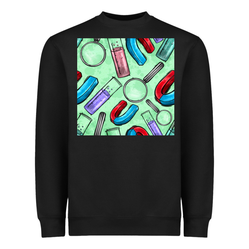 Sciences Seamless Pattern Heavyweight Sweatshirt by BundleAndBundleShop | Teevron