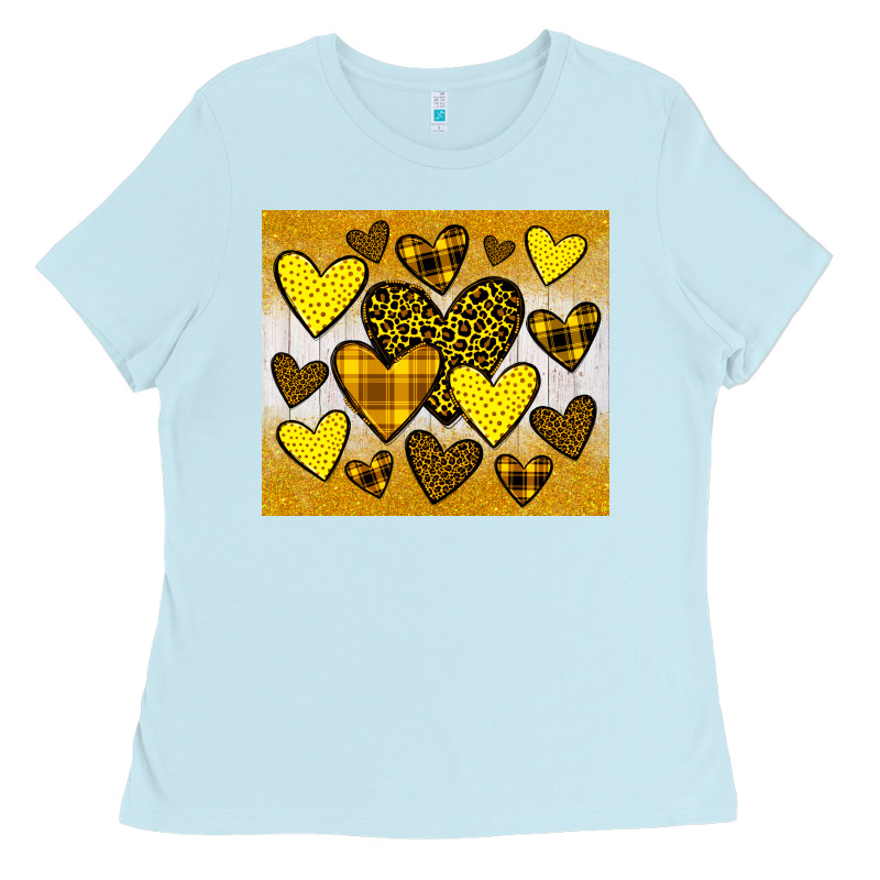 Yellow Hearts Ladies Tee by JahusDesignShop | Teevron