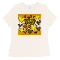 Bone yellow hearts Ladies Tee - JahusDesignShop