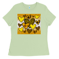 Matcha yellow hearts Ladies Tee - JahusDesignShop