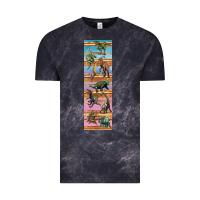 Cloud Black dinosaurs pen wrap Vintage Tee - Artiststas