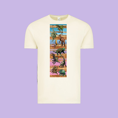 Dinosaurs Pen Wrap Vintage Tee Designed By Artiststas