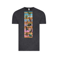 Vintage Black dinosaurs pen wrap Vintage Tee - Artiststas