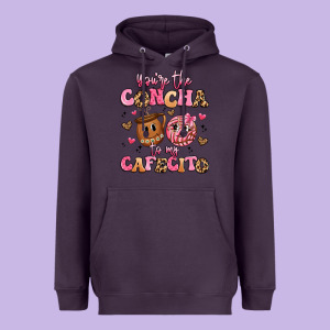 You're The Concha To My Cafecito Heavyweight Hoodie Designed By Artiststas