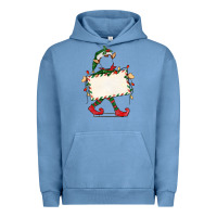 Pigment Pebble Blue customize christmas elf Urban Hoodie - CowGirlArtShop