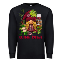 Black vine diva  gnome Premium Sweatshirt - BarkalooDesign