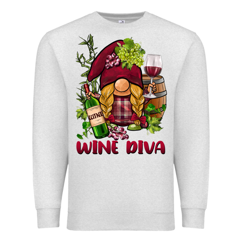Vine Diva  Gnome Premium Sweatshirt by BarkalooDesign | Teevron