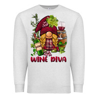 Oatmeal Heather vine diva  gnome Premium Sweatshirt - BarkalooDesign