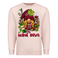 Pale Pink vine diva  gnome Premium Sweatshirt - BarkalooDesign