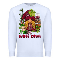 White vine diva  gnome Premium Sweatshirt - BarkalooDesign