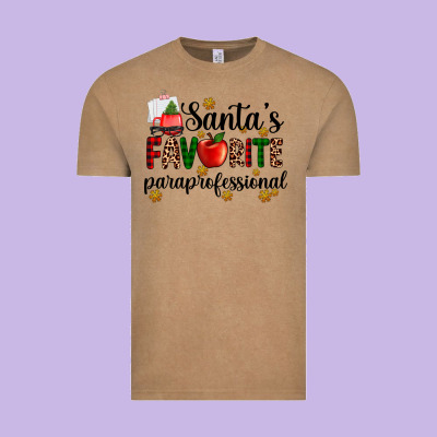 Santa's Favorite  Paraprofesyonal Vintage Tee Designed By Adodesignshop