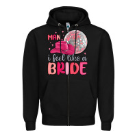 Black man i feel like a bride Zipper Hoodie - MaliasSmallBusiness