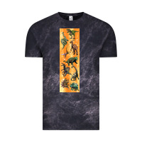 Cloud Black dinosaurs pen wrap Vintage Tee - Artiststas