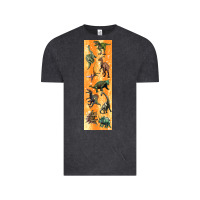 Vintage Black dinosaurs pen wrap Vintage Tee - Artiststas