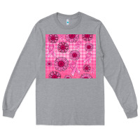 Heather Grey breast cancer Long Sleeve Tee - Jasminsmagicworld