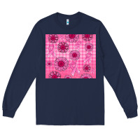Navy breast cancer Long Sleeve Tee - Jasminsmagicworld