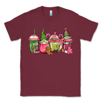 Burgundy pink christmas gnomes coffee cups Classic Tee - Jasminsmagicworld