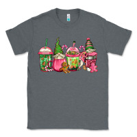 Charcoal Heather pink christmas gnomes coffee cups Classic Tee - Jasminsmagicworld