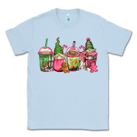 Dusty Blue pink christmas gnomes coffee cups Classic Tee - Jasminsmagicworld