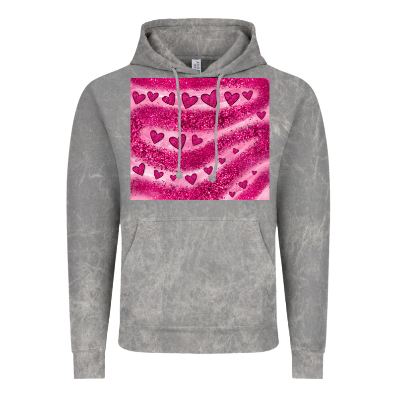 Pink Glitter Heart Vintage Hoodie by JahusDesignShop | Teevron