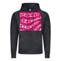 Vintage Black pink glitter heart Vintage Hoodie - JahusDesignShop