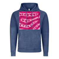 Vintage Denim pink glitter heart Vintage Hoodie - JahusDesignShop