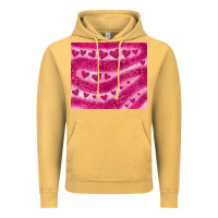 Vintage Mustard pink glitter heart Vintage Hoodie - JahusDesignShop