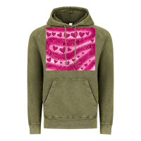 Vintage Olive pink glitter heart Vintage Hoodie - JahusDesignShop