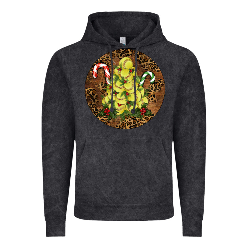 Softball Leopard  Christmas Vintage Hoodie by RanaPortraitStore | Teevron